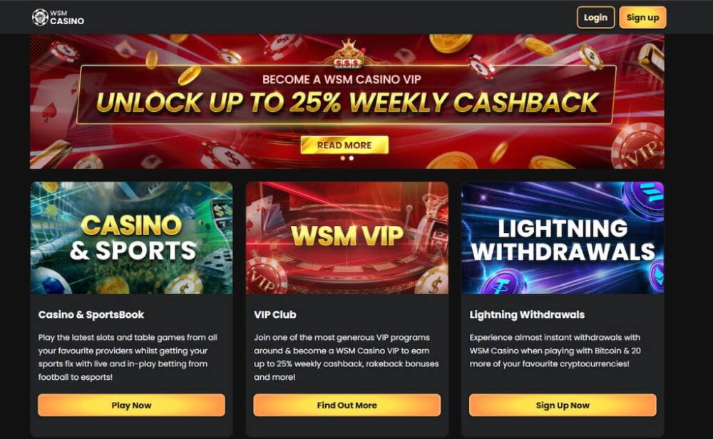 WSM Casino — Современное казино с проверенной репутацией